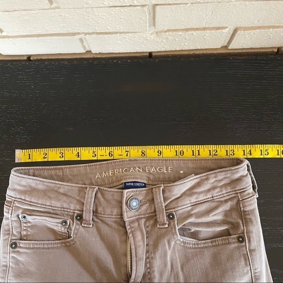 American Eagle Outfitters Womens Super Stretch Hi Rise Jegging Tan Size 6 Short - Picture 5 of 7
